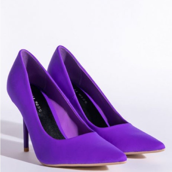 Azalea Wang Purple Pointed Toe Stiletto Pump - Picture 3 of 5